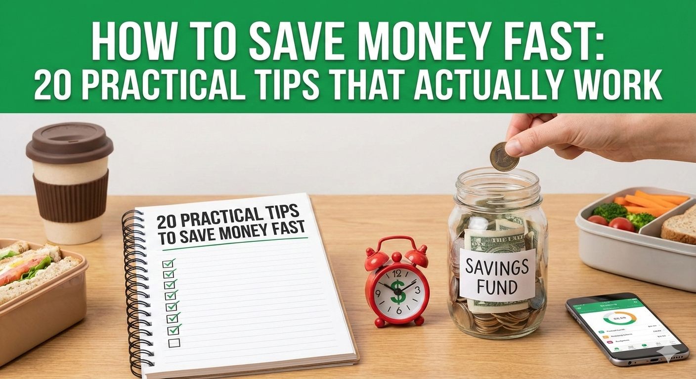 How to Save Money Fast: 20 Practical Tips That Actually Work